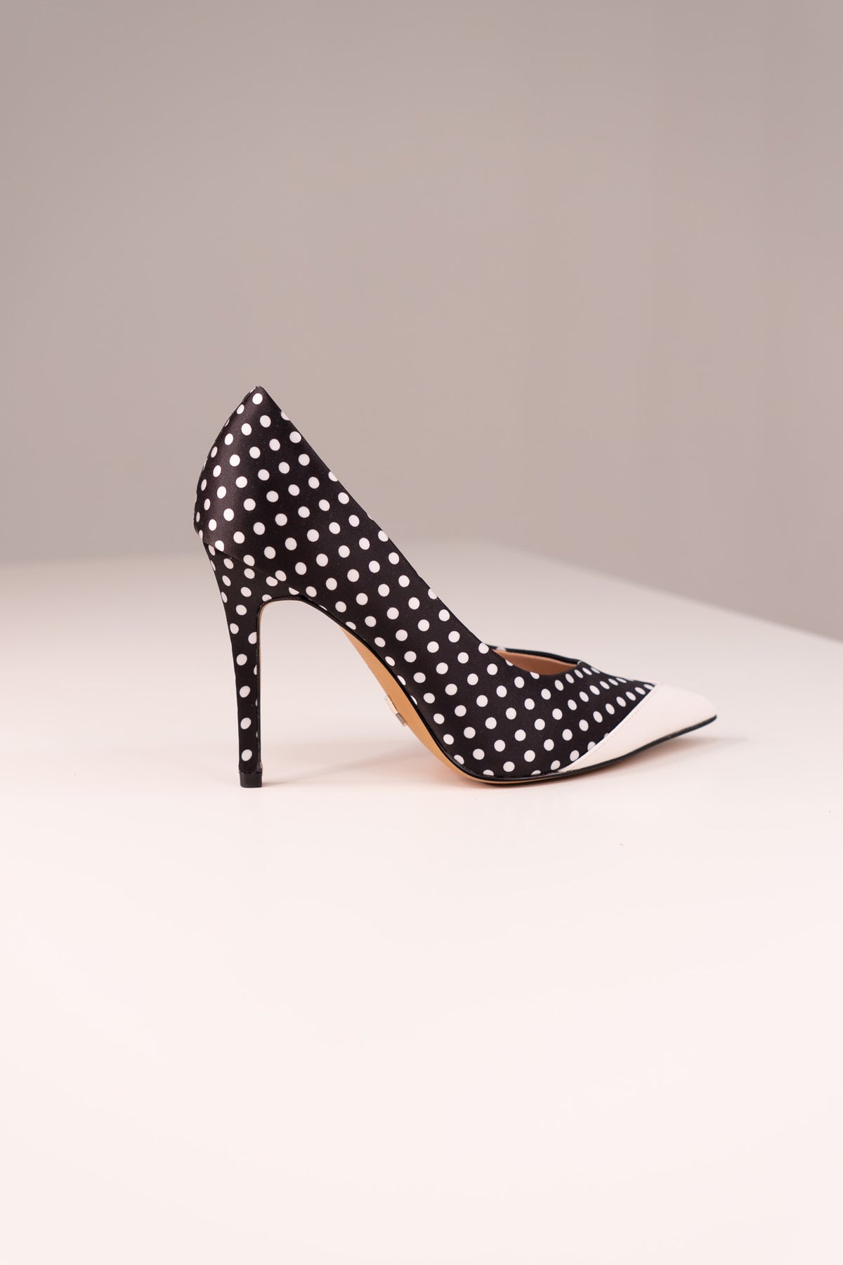 Love Laura Polka Dot Heel In Monochrome