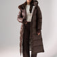 Love Laura Puffa Coat In Chocolate