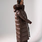Love Laura Puffa Coat In Chocolate