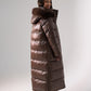 Love Laura Puffa Coat In Chocolate