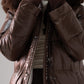 Love Laura Puffa Coat In Chocolate