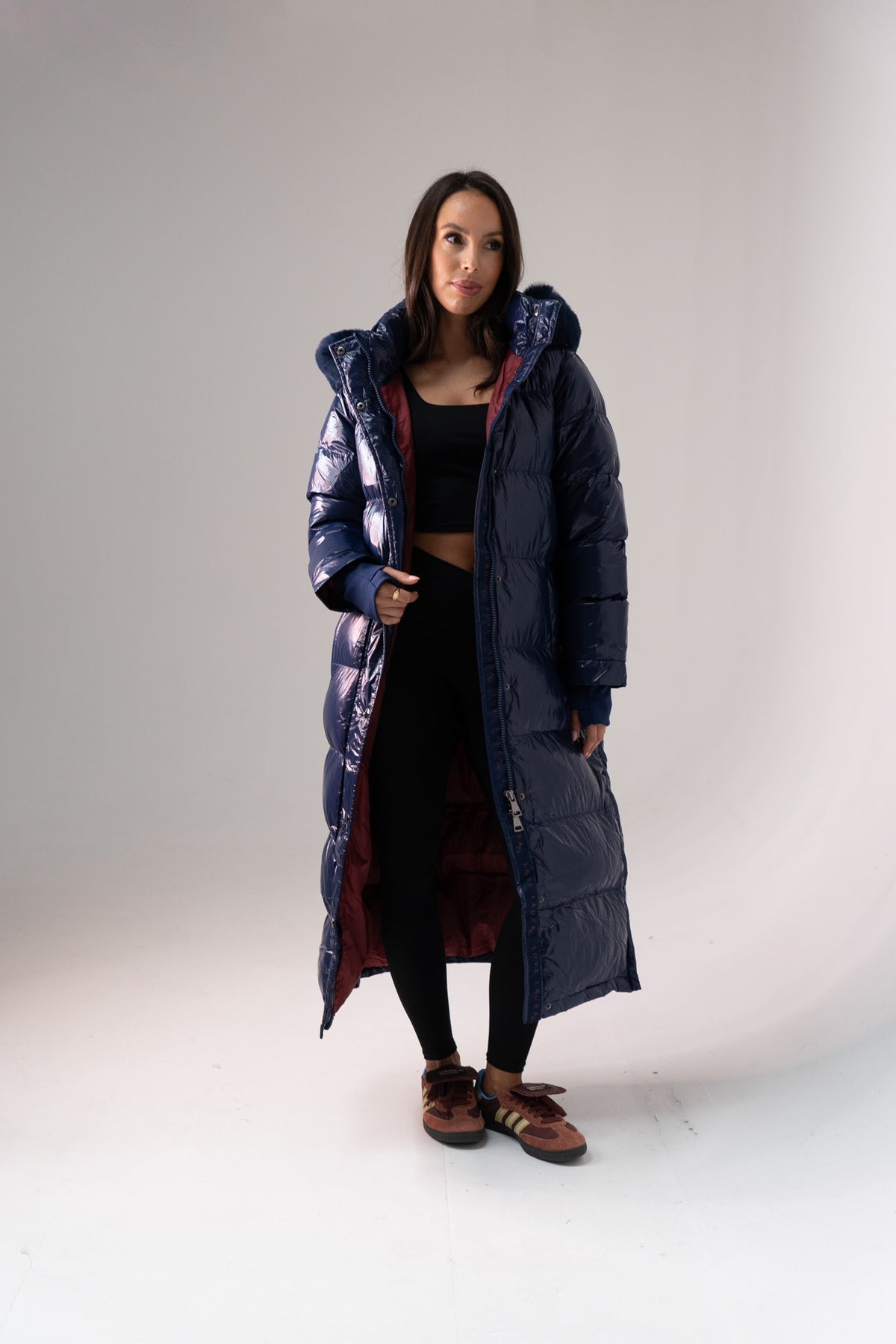 Love Laura Puffa Coat In Navy