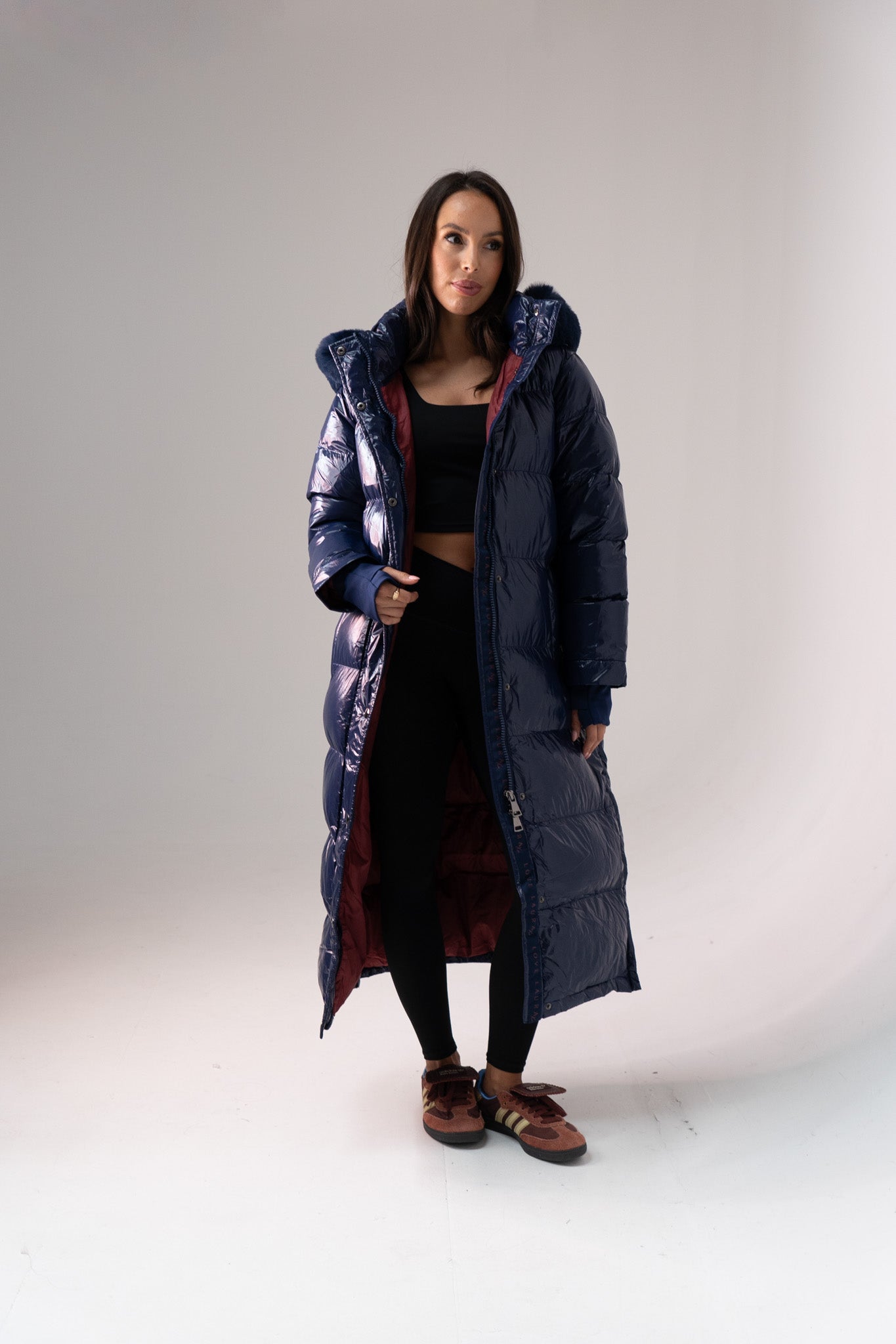 Love Laura Puffa Coat In Navy