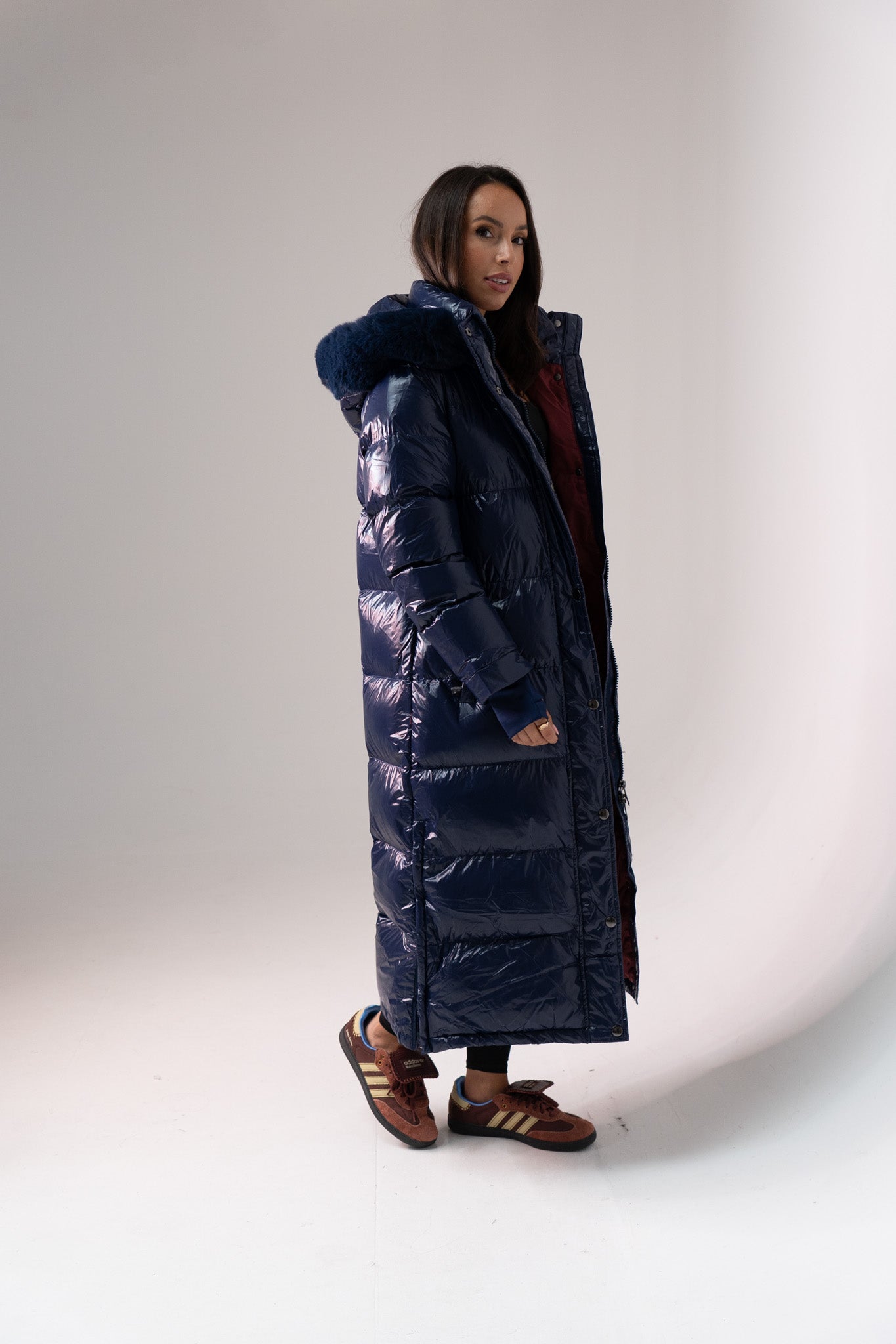 Love Laura Puffa Coat In Navy