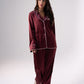 Love Laura Trim Pyjamas In Burgundy