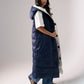 Love Laura Reversible Gilet In Navy & Cream