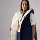 Love Laura Reversible Gilet In Navy & Cream