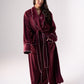 Love Laura Trim Robe In Burgundy