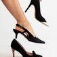 Love Laura Suede Heel In Monochrome