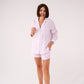 Love Laura Short Pyjamas In Lilac Stripe