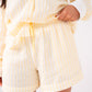 Love Laura Short Pyjamas In Lemon Stripe