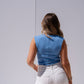 Love Laura Sleeveless Base Top In Blue