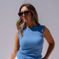 Love Laura Sleeveless Base Top In Blue