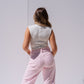 Love Laura Sleeveless Base Top In Grey Marl