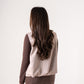 Love Laura Sleeveless Bomber Jacket In Soft Heather