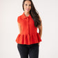 Love Laura Peplum Sleeveless Knit In Red