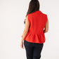 Love Laura Peplum Sleeveless Knit In Red