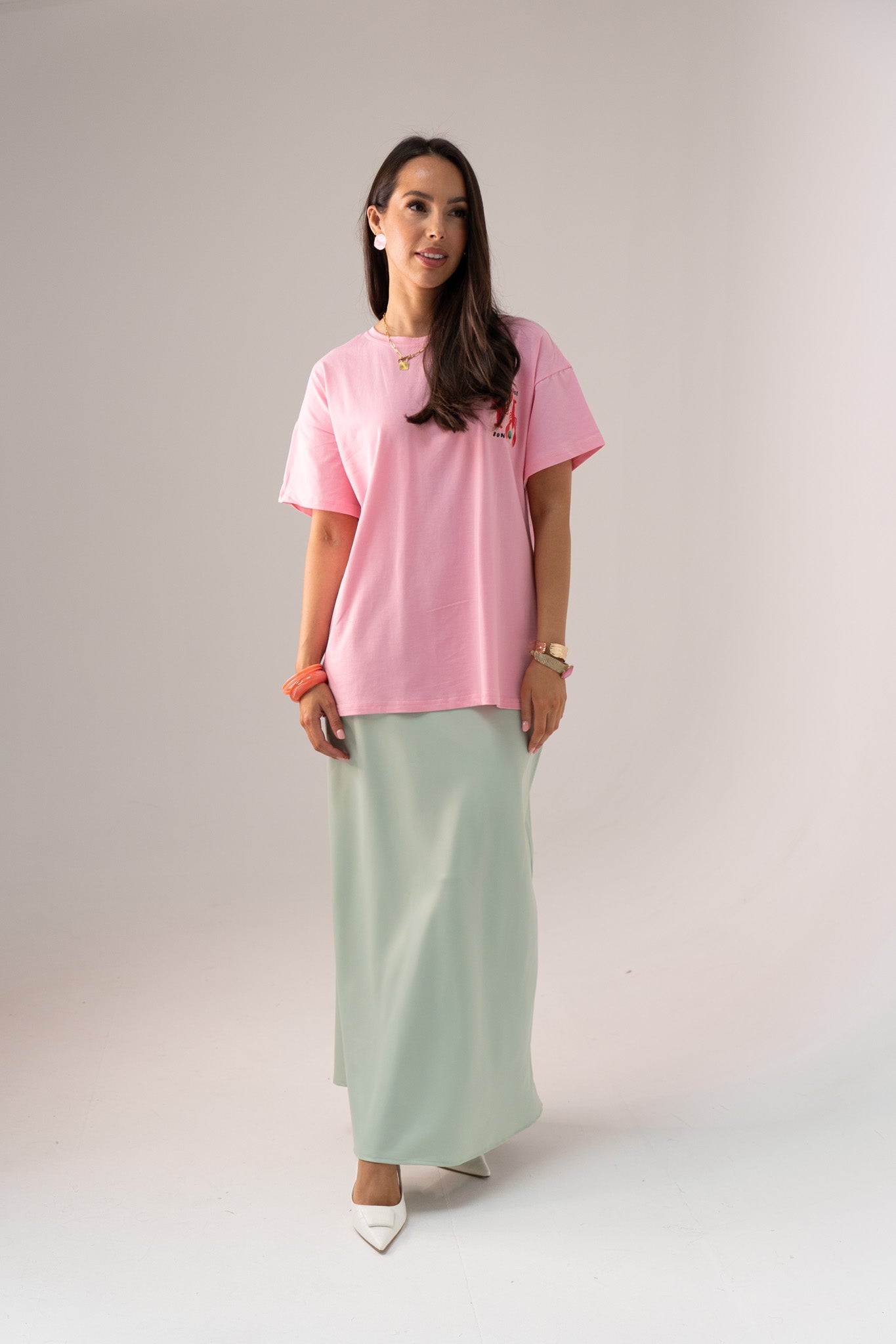 Love Laura Slip Skirt In Mint