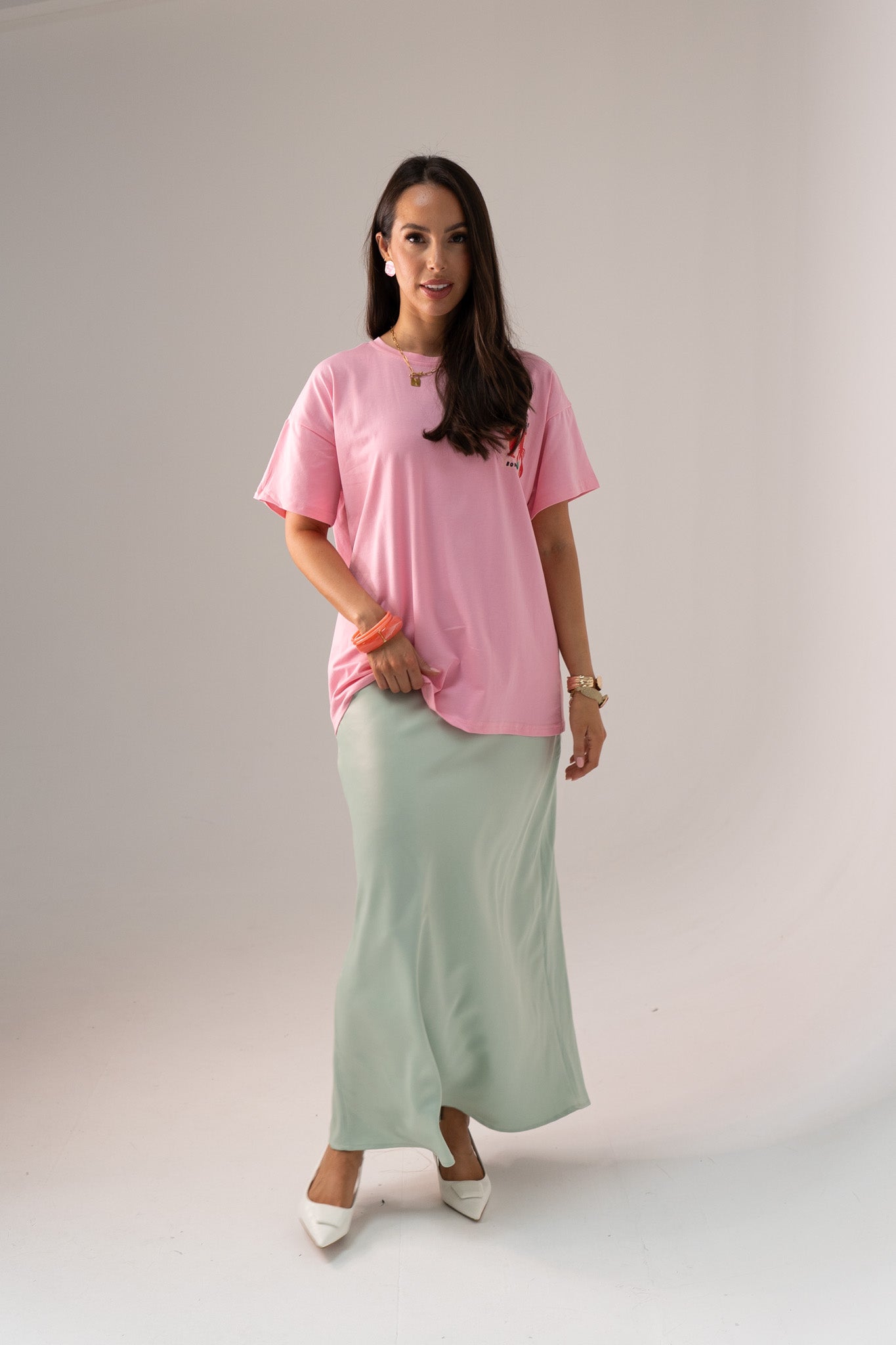 Love Laura Slip Skirt In Mint