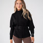 Love Laura Belted Leisure Jacket In Black
