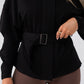Love Laura Belted Leisure Jacket In Black