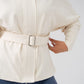 Love Laura Belted Leisure Jacket In Cream