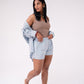 Love Laura Polka Dot Shorts In Blue