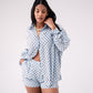 Love Laura Polka Dot Shorts In Blue