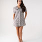 Love Laura Statement Collar Dress In Leopard Print
