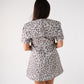 Love Laura Statement Collar Dress In Leopard Print