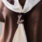 Love Laura Shawl Scarf In Chocolate