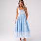 Love Laura Stripe Midi Dress In Blue