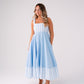 Love Laura Stripe Midi Dress In Blue