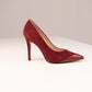 Love Laura Suede Heel In Burgundy