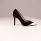 Love Laura Suede Heel In Monochrome
