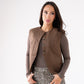 Love Laura Faux Suede Waistcoat In Chocolate