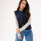 Love Laura Faux Suede Waistcoat In Navy