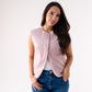 Love Laura Faux Suede Waistcoat In Pink