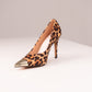 Love Laura Textured Heel In Leopard Print