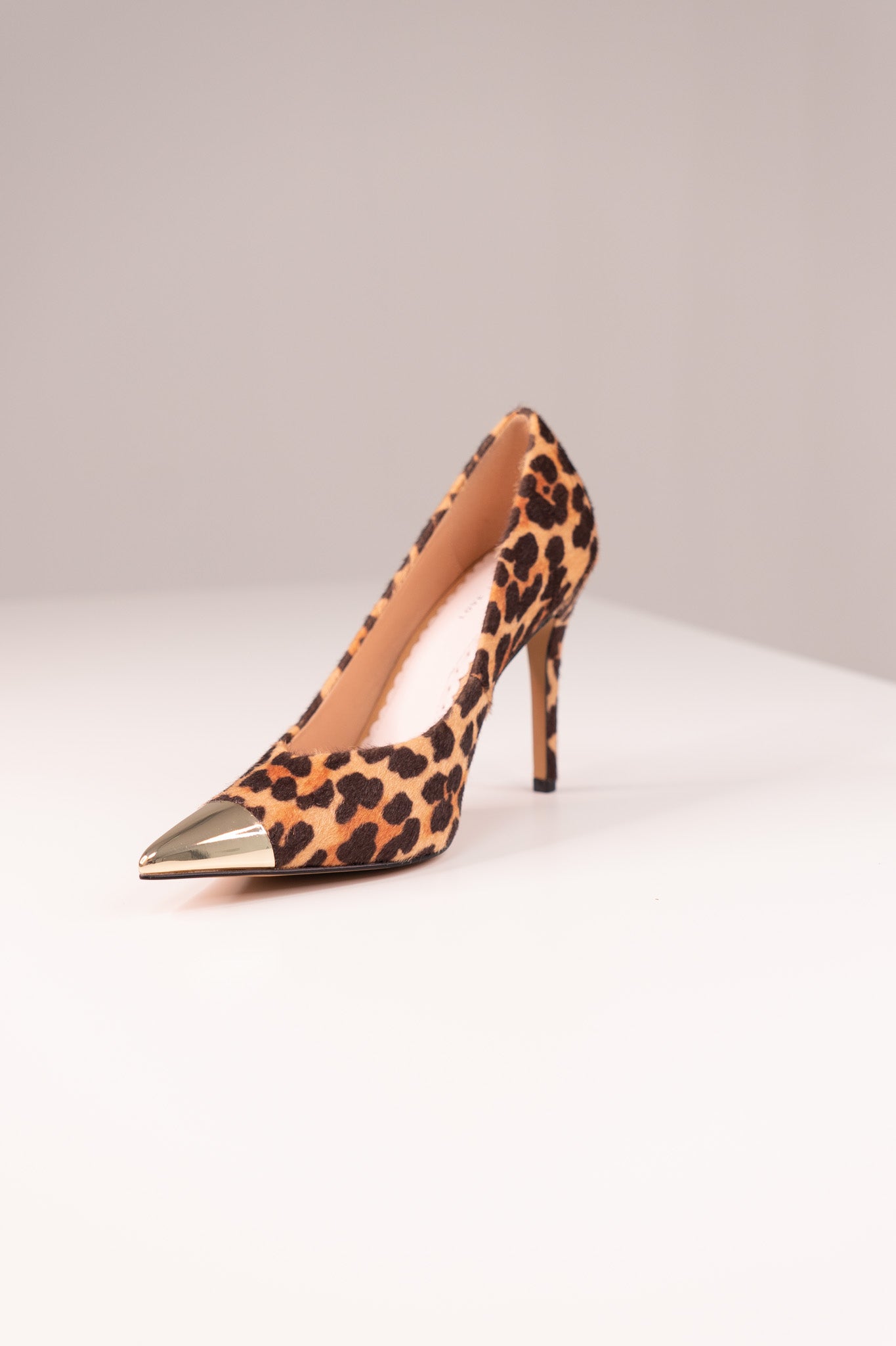 Love Laura Textured Heel In Leopard Print