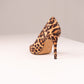Love Laura Textured Heel In Leopard Print