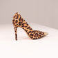 Love Laura Textured Heel In Leopard Print