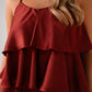 Love Laura Tiered Mini Dress In Bronze