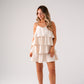 Love Laura Tiered Mini Dress In Cream