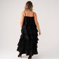 Love Laura Tiered Midi Dress In Black