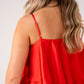 Love Laura Tiered Midi Dress In Red