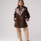 Love Laura Trench Coat With Scarf In Chocolate