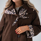 Love Laura Trench Coat With Scarf In Chocolate