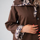Love Laura Trench Coat With Scarf In Chocolate