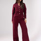 Love Laura Utility Jumpsuit In Burgundy